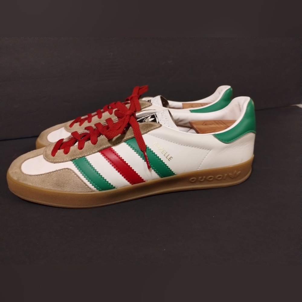 Gucci Adidas x Gucci Gazelle White Class G2U Size 12. - Picture 2 of 10